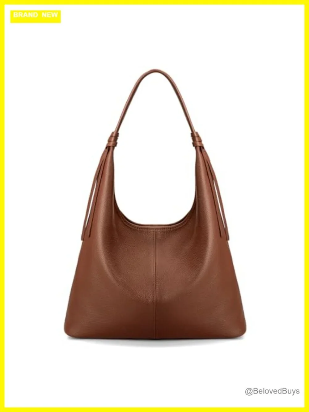Genuine Leather Slouchy Hobo Bag